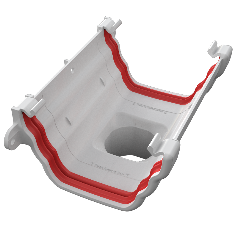 Freeflow Ogee Gutter Running Outlet