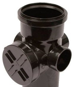 Black Soil Access Pipe 110mm