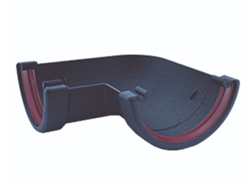 Freeflow Cast Iron Effect Half Round - 90° Angle