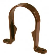 Round Downpipe Pipe Clip Brown - Home Improvement Supplies Ltd