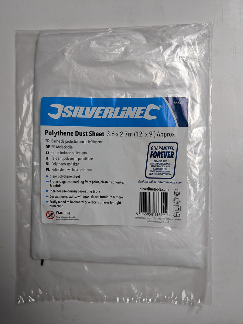 Polythene Dust Sheet 3.6 x 2.7m