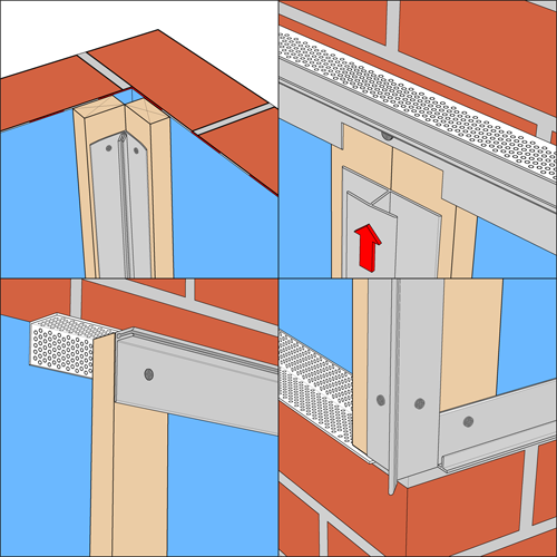 Fortex Cladding External Two Part Corner Trim 3mtrs
