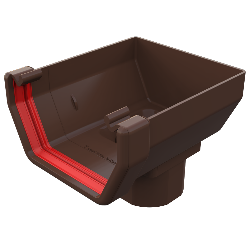 Freeflow Square Stop End Outlet