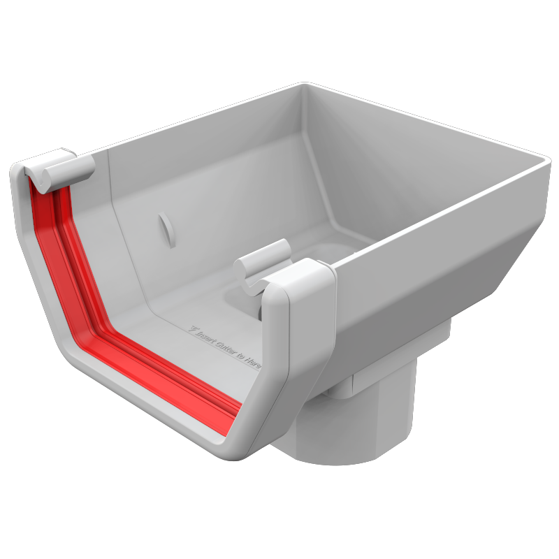 Freeflow Square Stop End Outlet