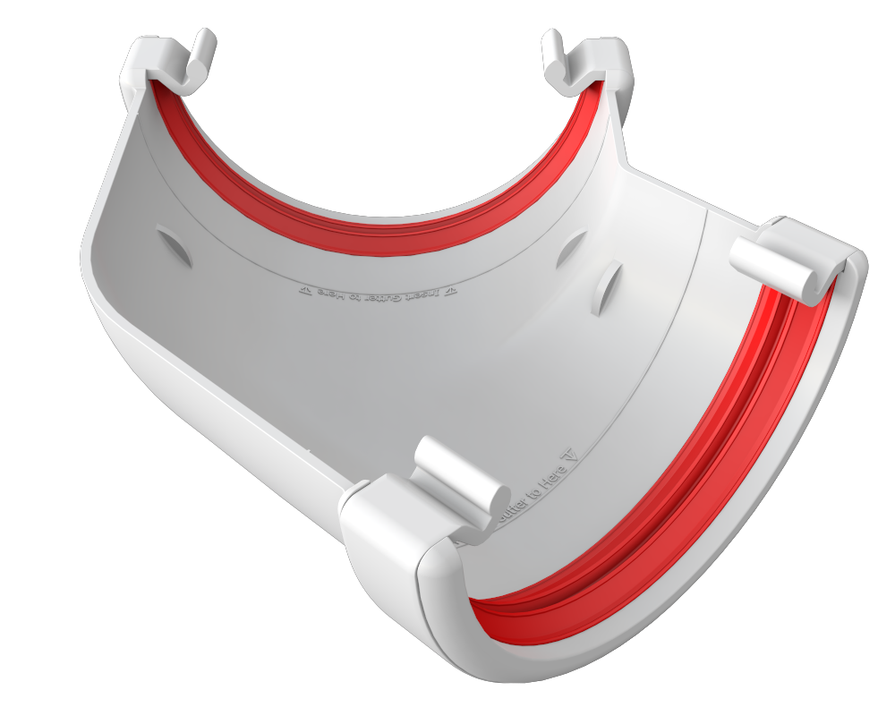 Freeflow Half Round Gutter 135° Angle Corner