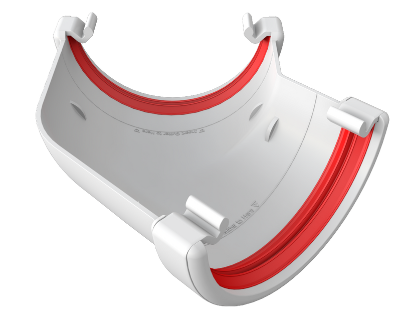 Freeflow Half Round Gutter 135° Angle Corner