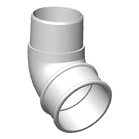 Freeflow 68mm Round 112° Pipe Offset Bend