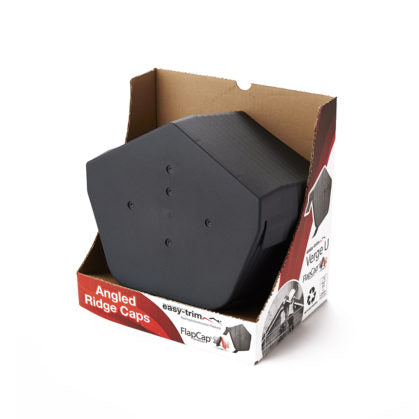 Easy-trim Angled Ridge Caps - Grey