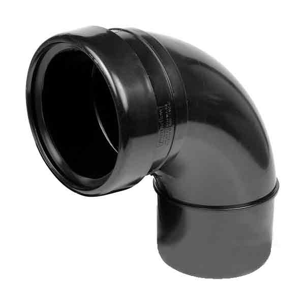 Black Soil Pipe Bends – 110mm Angled Fit