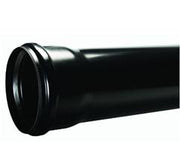 Black Soil Pipe with Socket 110mm (3m or 4m) | Push-Fit uPVC