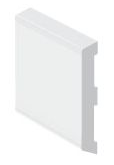 25mm White D Mould Trim