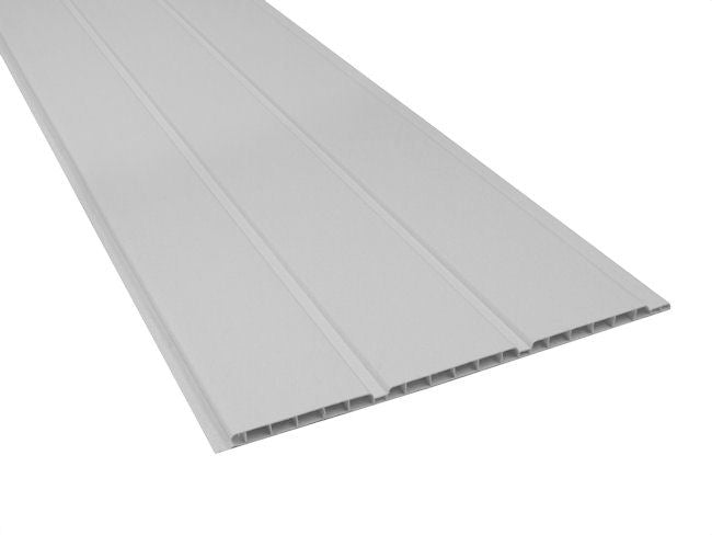 White Hollow Soffit Board - 300mm x 5m x 9mm