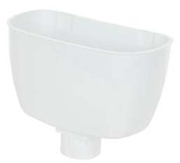 Universal Downpipe Hopper White - Home Improvement Supplies Ltd